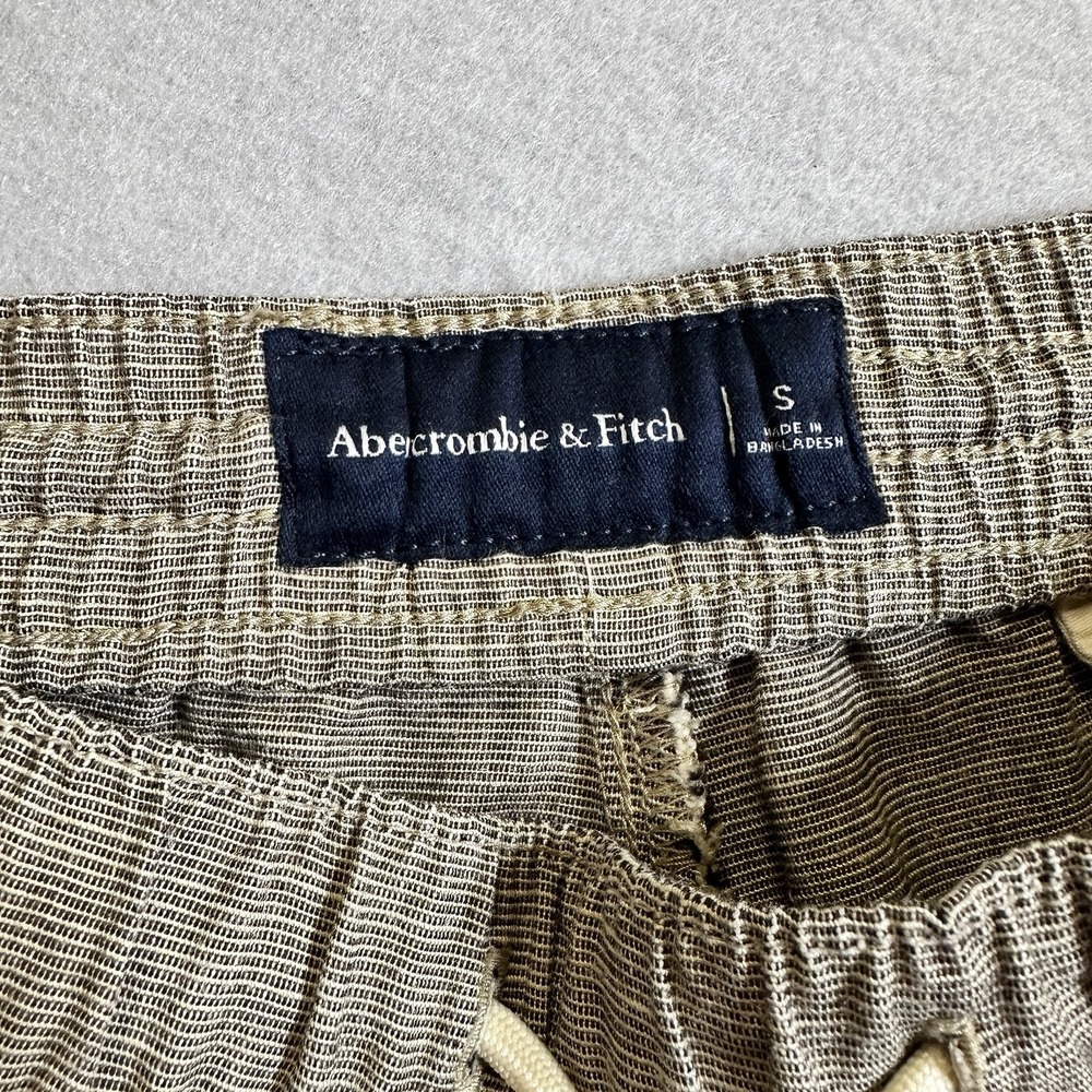 Abercrombie & Fitch Women's Small Linen Blend Shorts Drawstring Pockets Casual - Picture 4 of 8